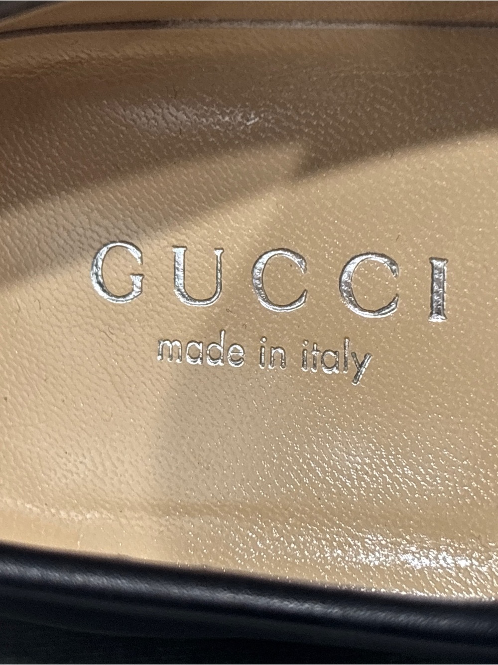 GUCCI 1953 Horsebit Loafer Black Leather Silver Tone Hardware Womens 37 C 7 - Picture 12 of 16
